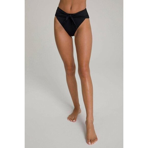 Good American Waist Cincher Bikini Bottom in Black 0 XSmall New swimsuit - Picture 1 of 12